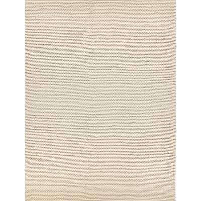 EXQUISITE RUGS Arlow Handwoven Polyester/Cotton Ivory Area Rug.