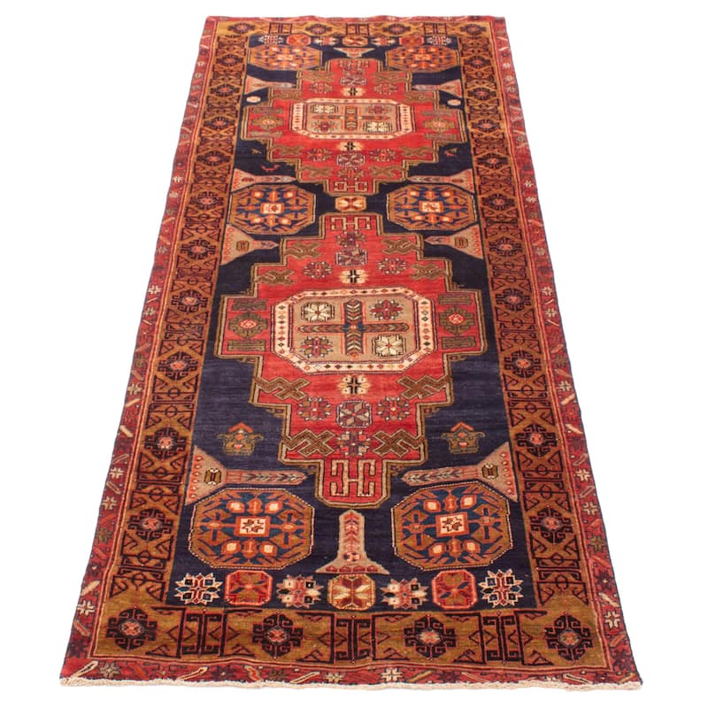 ECARPETGALLERY Hand-knotted Konya Anatolian Red Wool Rug - 3'10 x 10'1