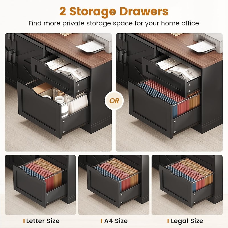 L Shaped Standing Desk Height Adjustable Corner Desk Storage Drawers
