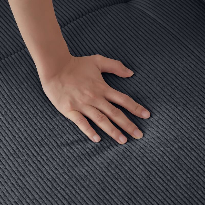 Modular Sectional Sofa, 102 Inch L Shaped Couch Set for Living Room, 3-Seater Comfy Cloud Couches with Ottoman, DIY Combination