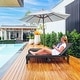 preview thumbnail 86 of 105, Outdoor Chaise Lounge Chairs (Set of 2) with Adjustable Backrest