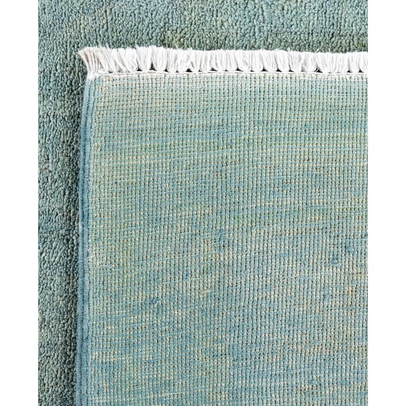 Overdyed One-of-a-Kind Hand-Knotted Area Rug - Gray - 6' 2" x 9' 6"