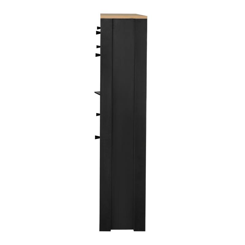 Entryway Organizer Shoe Cabinet with 2 Flip Drawers & Adjustable Panels for Storage and Organization