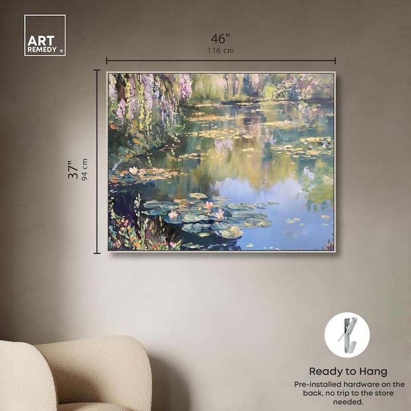Lily Lagoon I Canvas by Art Remedy