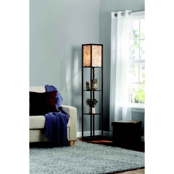 Bed bath and beyond floor lamp new arrivals with shelves