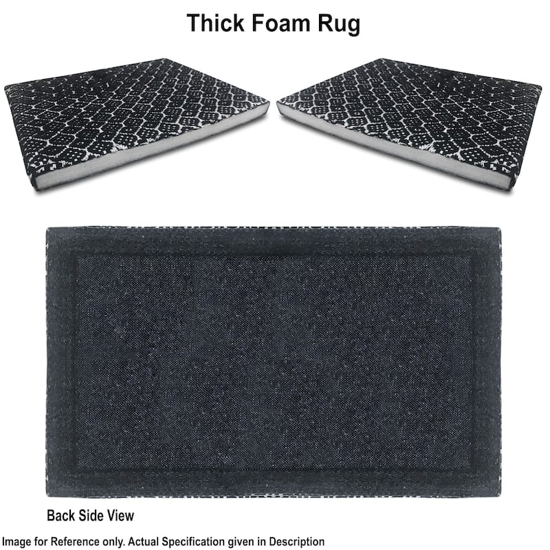 Woven Cotton Anti-Fatigue Anti-Skid Cushioned Mats - Versatile Comfort for Kitchen, Doormat, and Bathroom