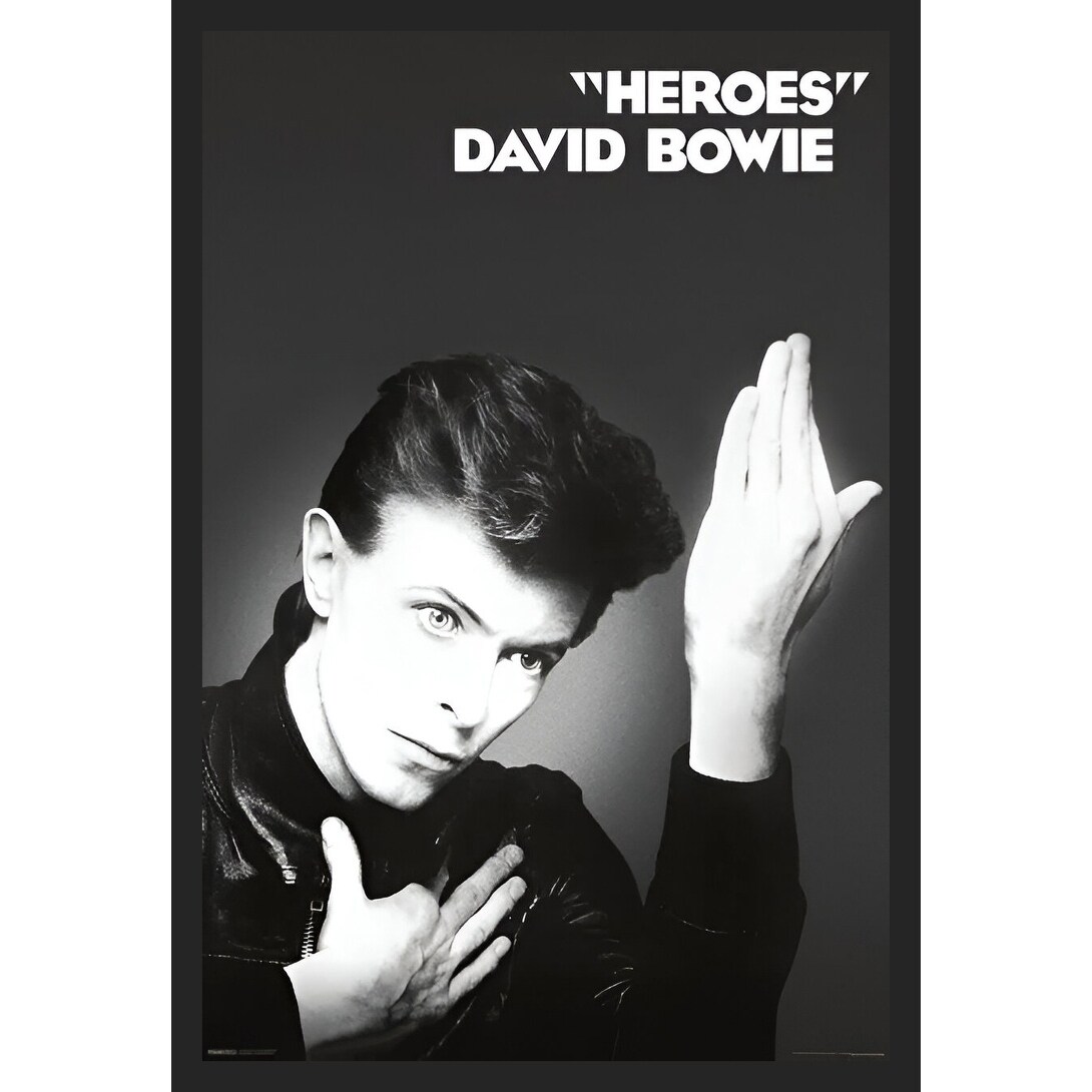 【額付50cm×50cmポスター】david bowie Hero ヒーロー BUY-ART-FOR-LESS-David-Bowie--