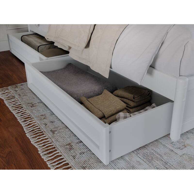 Clayton Platform Bed with Panel Footboard and Storage Drawers