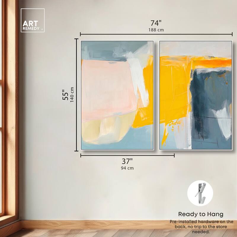 Skyward Radiance II Canvas Set of 2 by Art Remedy
