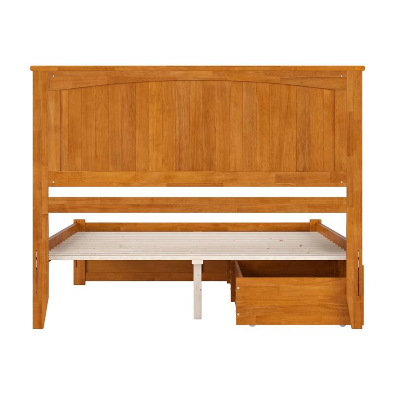 Nantucket Platform Bed with Footboard and Storage Drawers