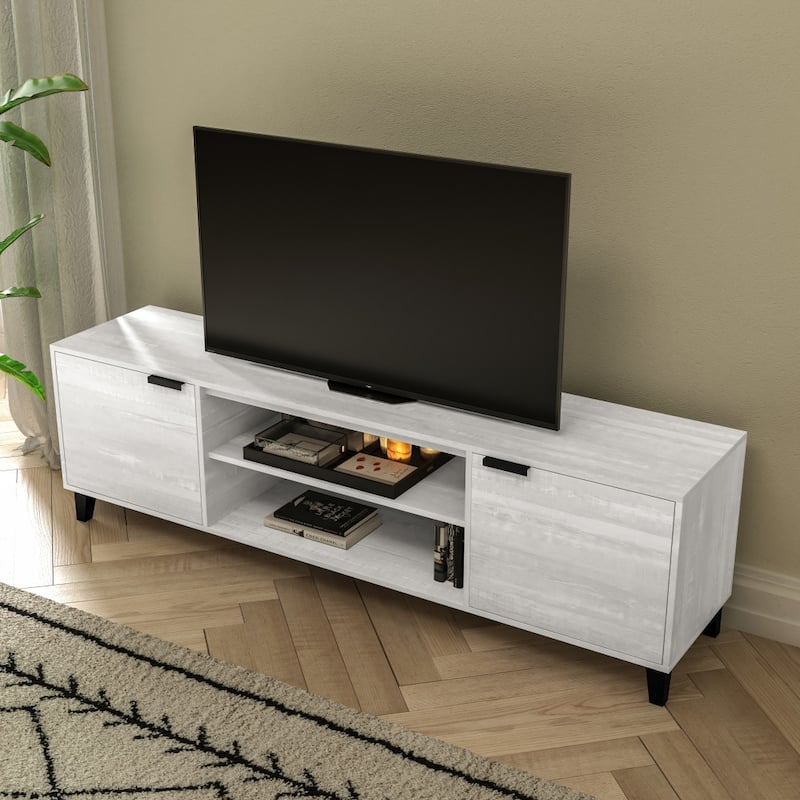 TV Stand for up to 70" TV's with Adjustable Shelves and Closed Storage