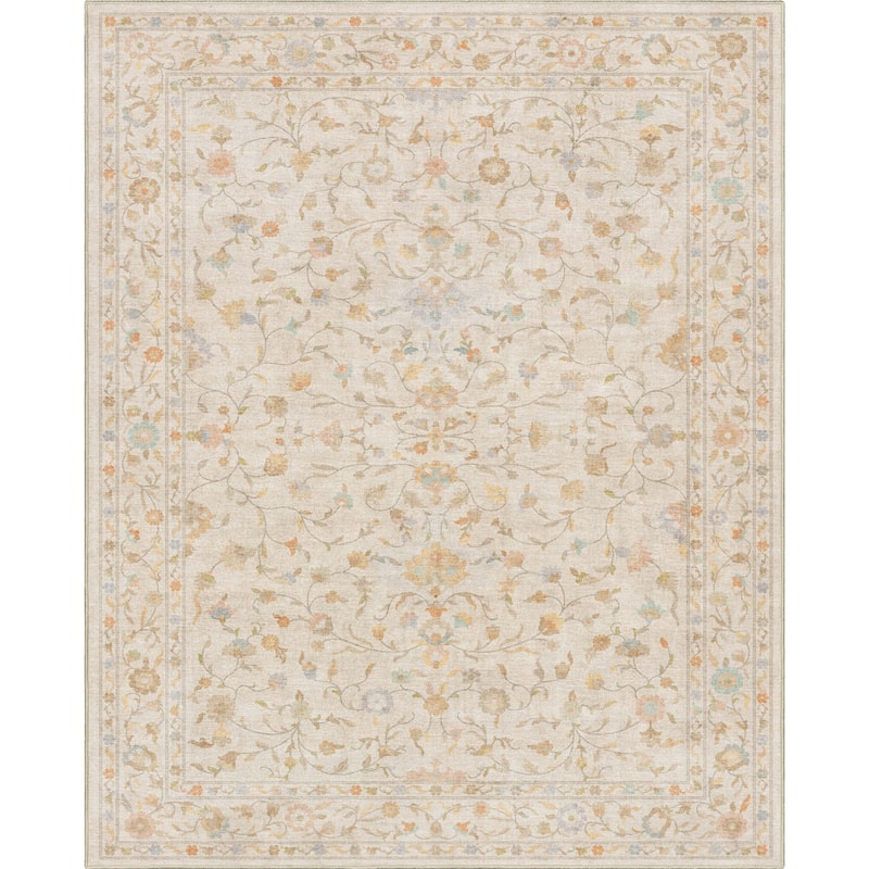 Well Woven Apollo Serapi Yazd Traditioal Floral Flat-Weave Area Rug