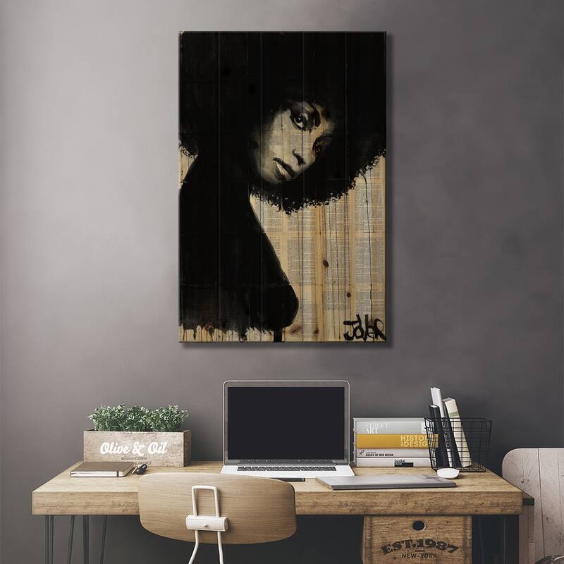 Celistine Print On Wood by Loui Jover - Multi-Color
