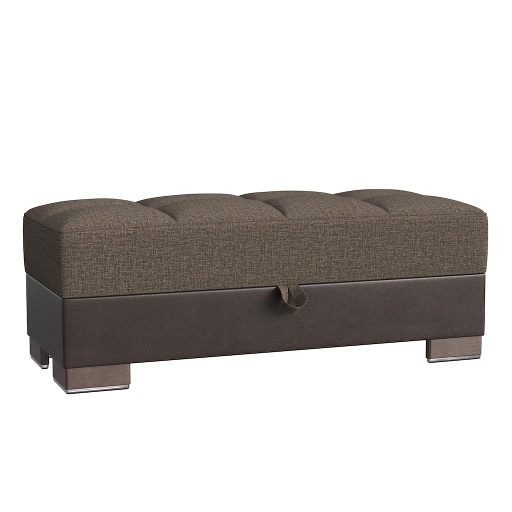 Upholstered Ottoman with Storage