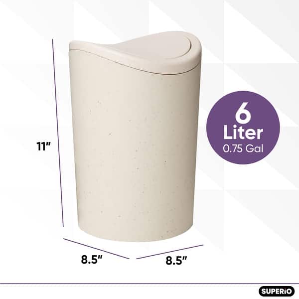 Superio Swing Top Bathroom Trash Can Bed Bath & Beyond 39492757