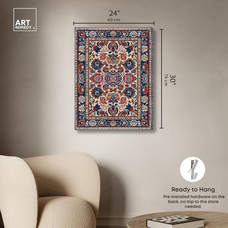 Morrocan Garden Canvas by Art Remedy, Gallery Wrapped