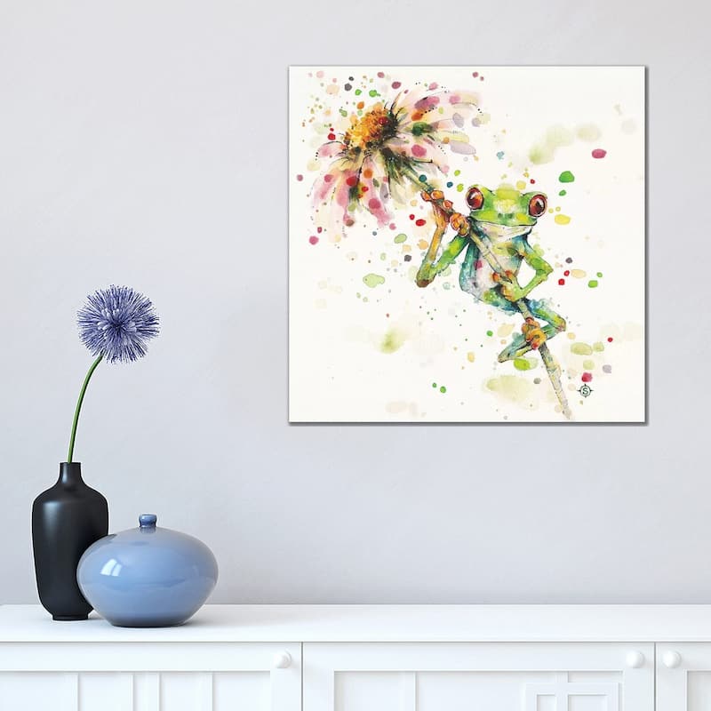 iCanvas "Hello There Bright Eyes" by Sillier Than Sally Canvas Print - 18x18x1.5