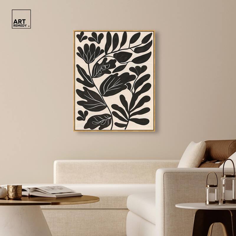 Ebony Eden Essence I Canvas by Art Remedy