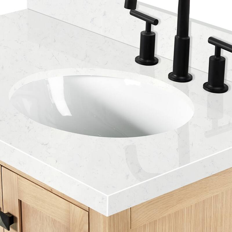 Ariel A036SRCQOVO Cambridge 36" Free Standing Single Basin Vanity Set
