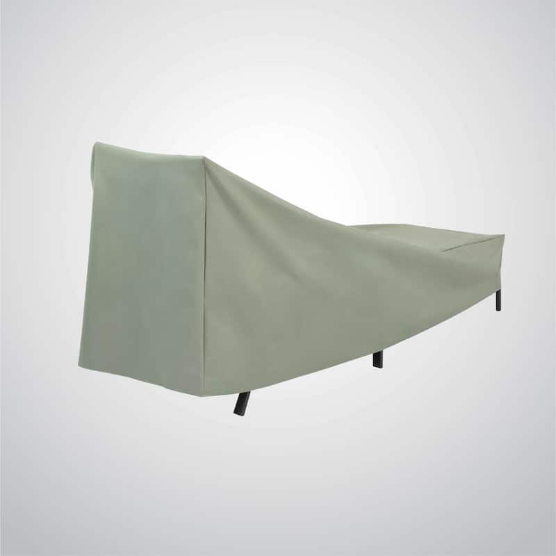 Modern Leisure Basics Patio Chaise Lounge Cover, 76"L X 27"W X 30"H, Sage - 76"L x 27"W x 30"H