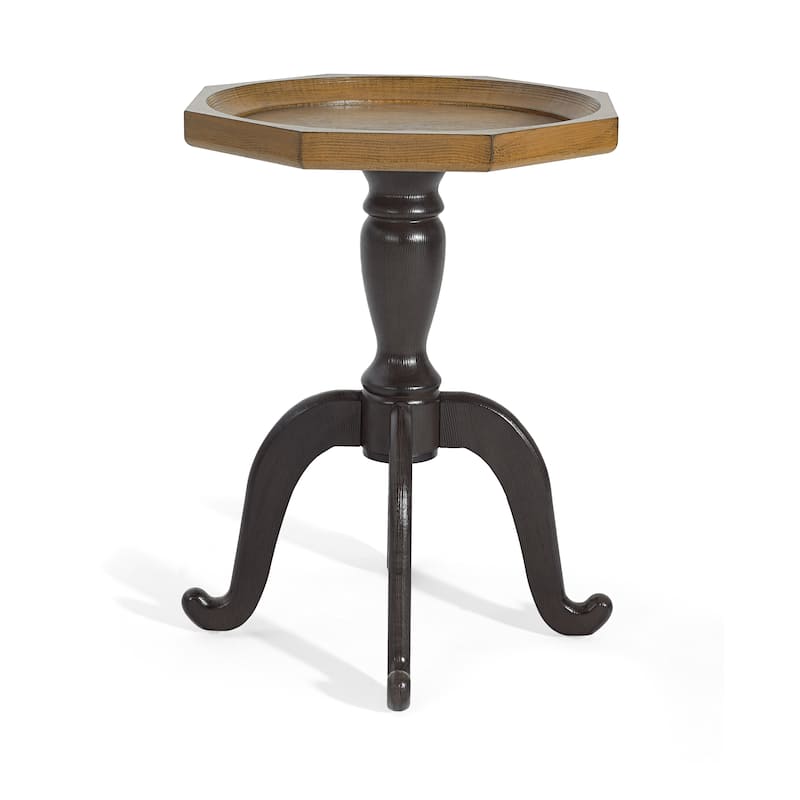 Catawissa French Country Accent Table by Christopher Knight Home - Natural+Black