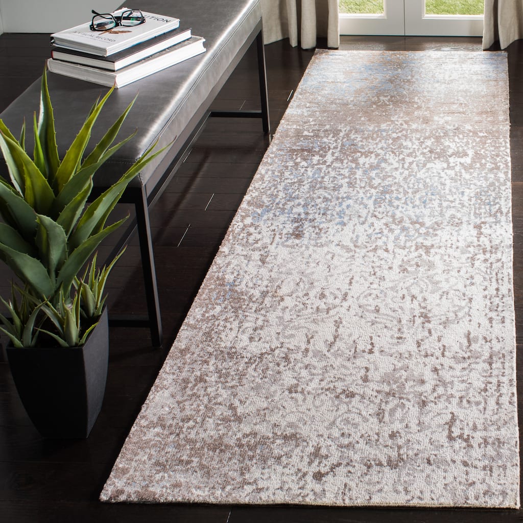 SAFAVIEH Hand-knotted Expression Dagrund Vintage Abstract Viscose Rug