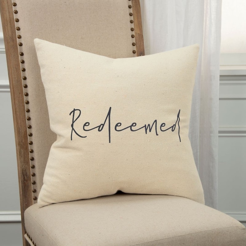"Redeemed" Pillow