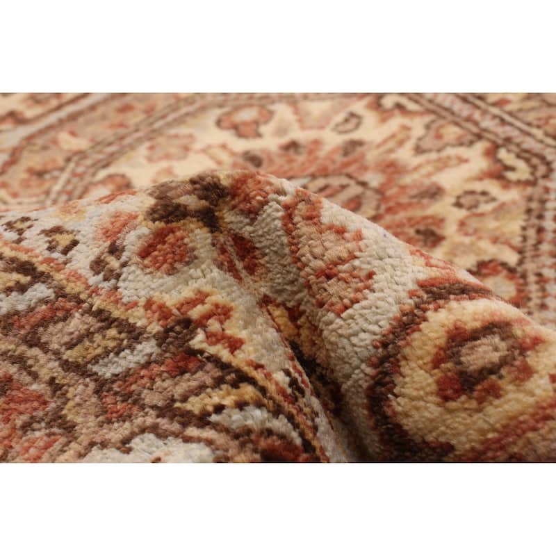 ECARPETGALLERY Hand-knotted Peshawar Oushak Grey Wool Rug - 2'8 x 12'10