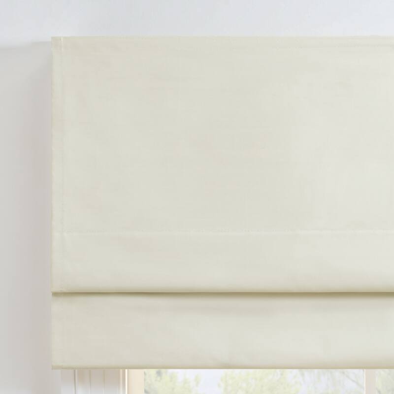 Eclipse Faux Silk 100% Total Blackout Cordless Roman Shade