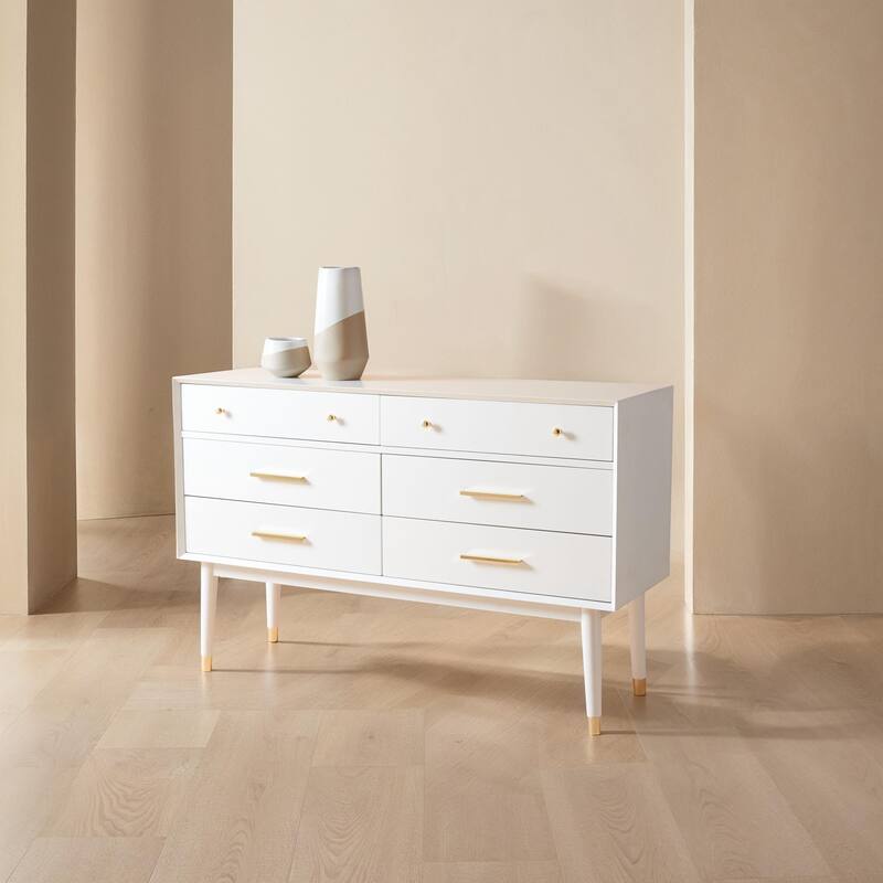 SAFAVIEH Couture Zack 6-Drawer Wood Dresser