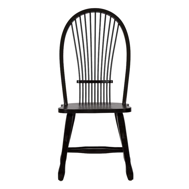 Treasures Rustic Oak Black Sheaf Back Dinette Set (5 Pieces)