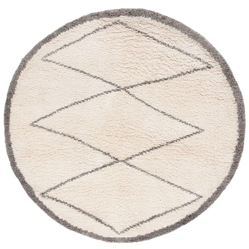 SAFAVIEH Handmade Casablanca Shag Oonagh Tribal Wool Rug