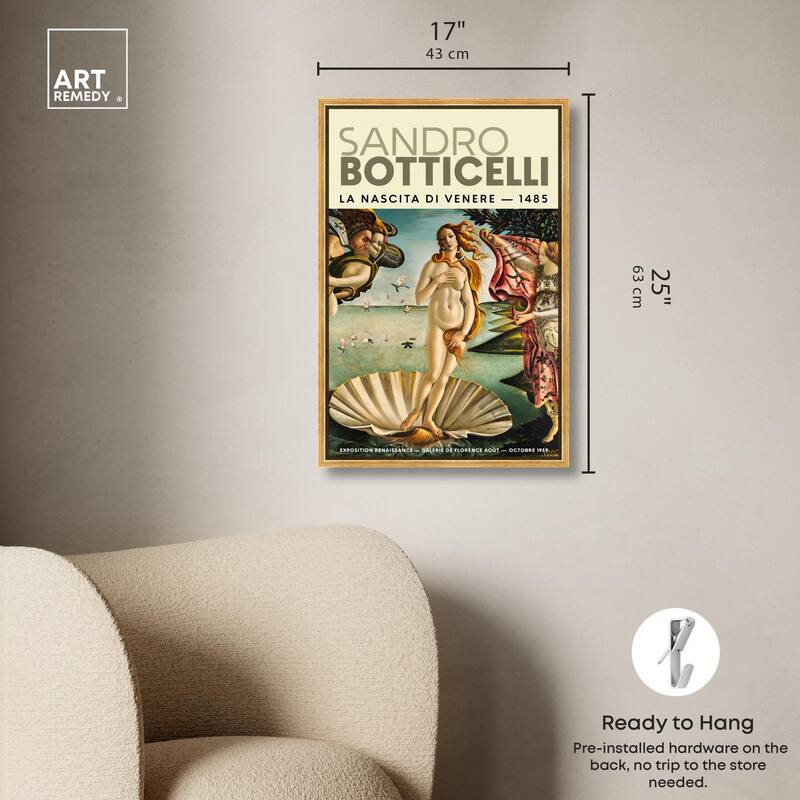 Renaissance Birth of Beauty Canvas by Art Remedy