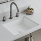 preview thumbnail 2 of 4, Lexicon Platinum V330 Quartz Composite Rectangle Vanity Sink - Galaxy White