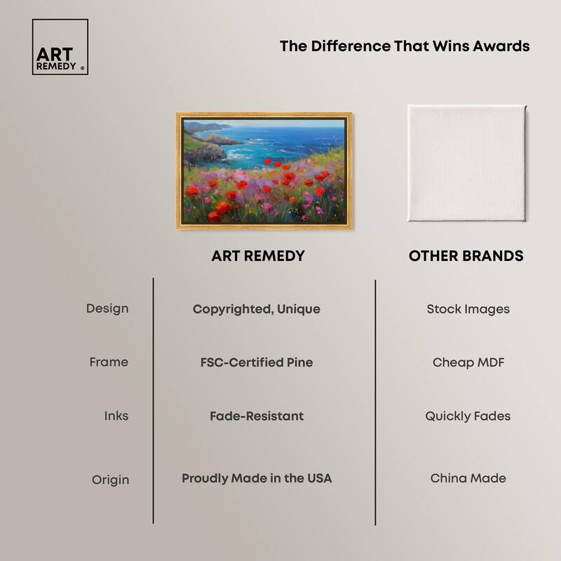 Ocean View Bloom II Canvas by Art Remedy