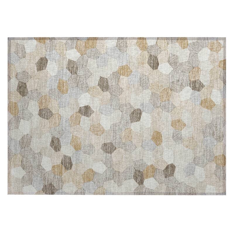 Machine Washable Indoor/ Outdoor Modern Loyd Chantille Rug