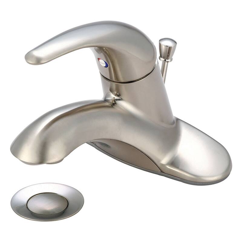 Pioneer Faucets Legacy 1.2 GPM Centerset Bathroom Faucet with Single - Brushed Nickel