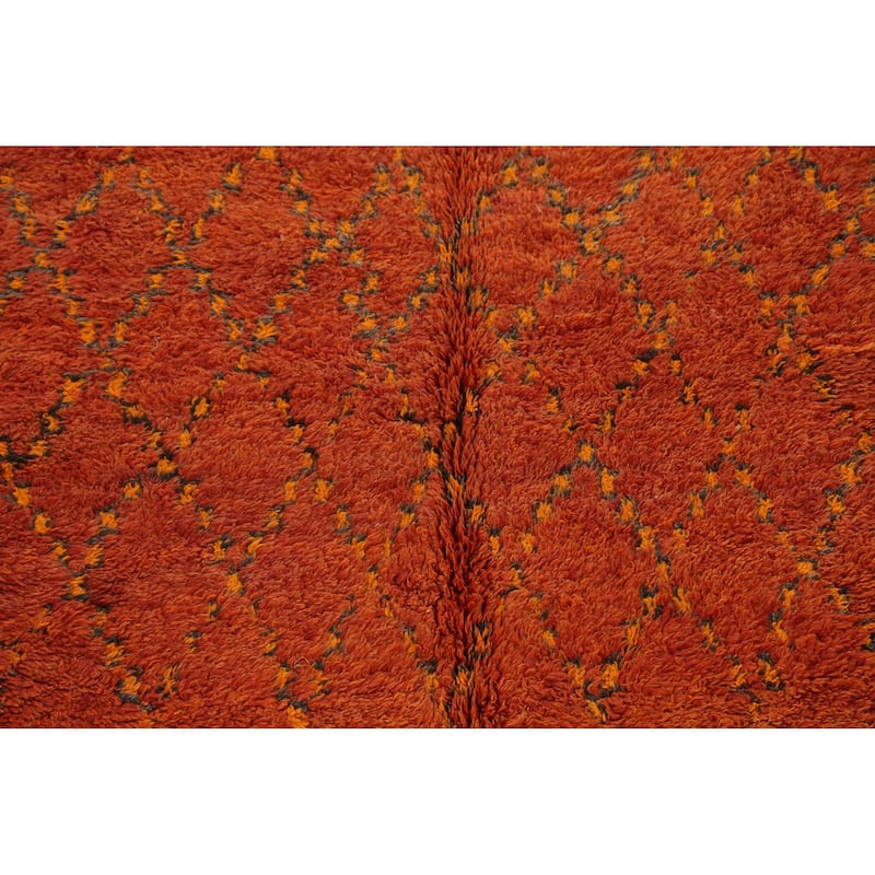 Tribal Moroccan Oriental Area Rug Wool Hand-knotted Office Carpet - 5'8" x 10'3"