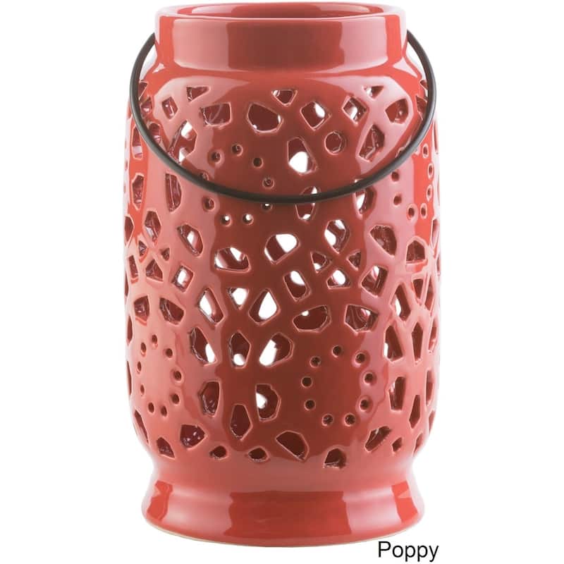 Livabliss Pamela Ceramic Large Size Decorative Lantern