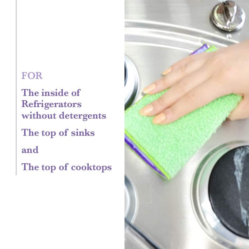 Kitchen Pad, Excellent cleaning for the inside of the refrigerators (3 sets) - N/A