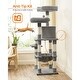 preview thumbnail 3 of 7, FEANDREA Cat Tree, 58" Multi-Level Cat Tree with Sisal-Covered Scratching Posts, Plush Perches,Cat Tower Furniture