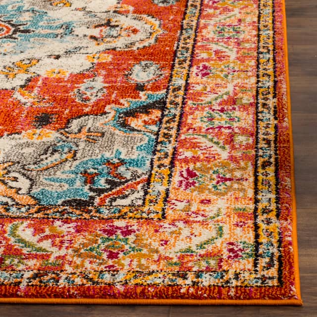 SAFAVIEH Monaco Lillie Boho Medallion Distressed Area Rug