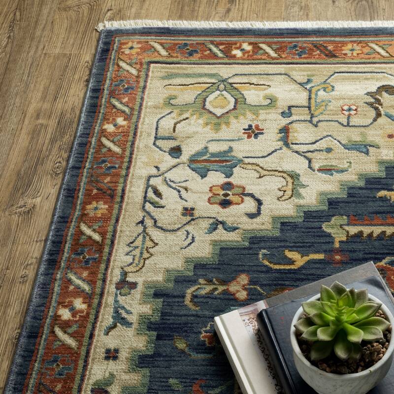 HomeRootsOriental Traditional Rectangle Area Rug