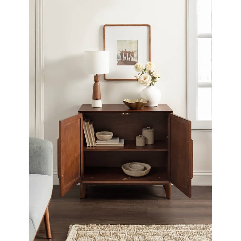 Kate and Laurel McCutcheon Floor Media Cabinet