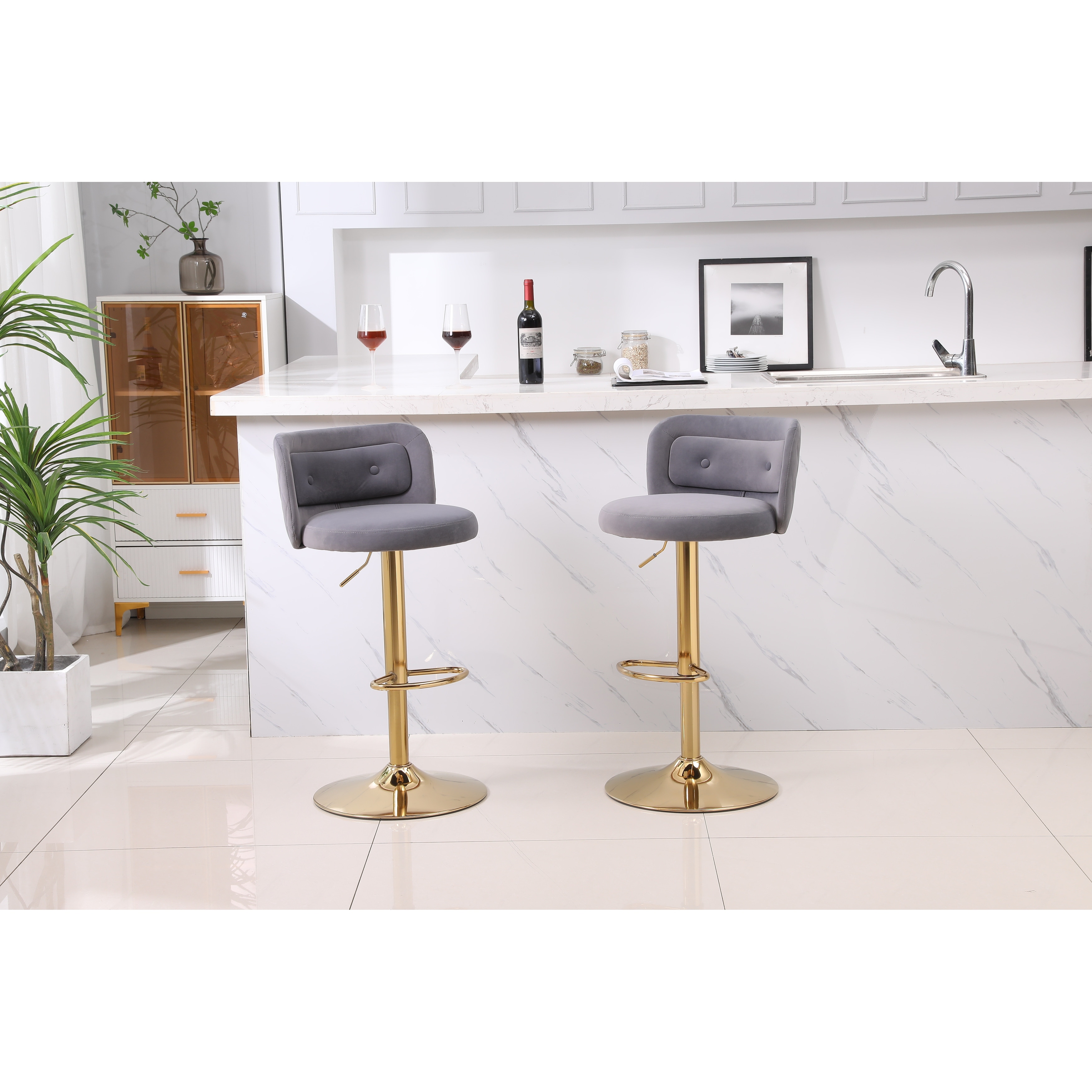 Cushioned deals bar chairs