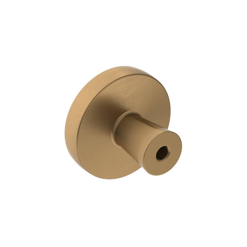 Mergence 1-3/8 in (35 mm) Diameter Matte Black/Champagne Bronze Cabinet Knob - 1.375