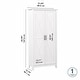preview thumbnail 30 of 70, Key West Tall Storage Cabinet with Doors and Shelves by Bush Furniture