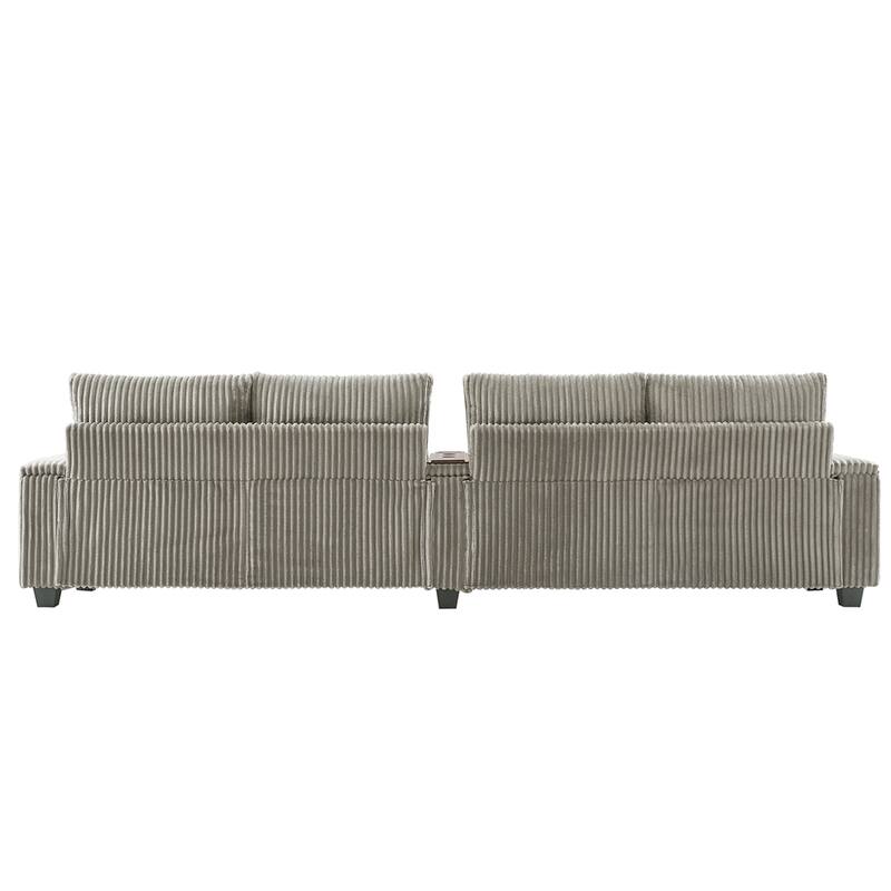 4-seater Corduroy Sofa Couch
