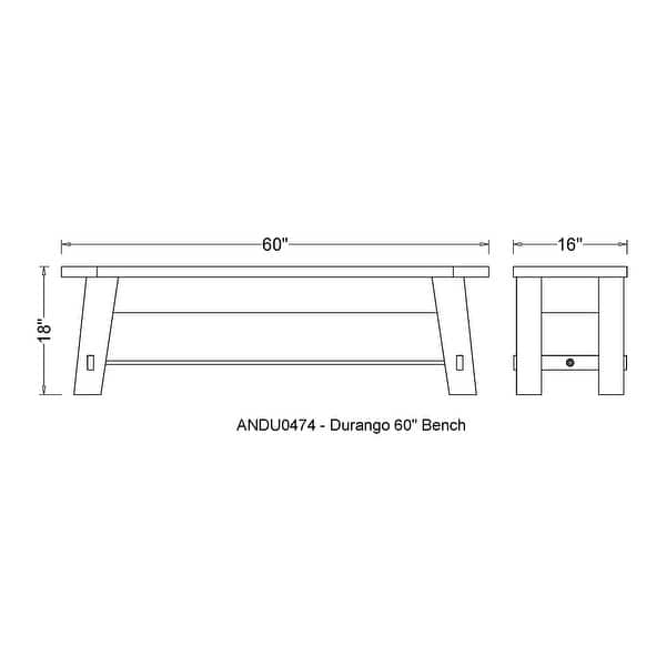 Carbon Loft Bahamondes 60-inch Wood Entryway/Dining Bench - Bed Bath ...