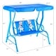 preview thumbnail 10 of 8, Costway Kids Patio Swing Chair Children Porch Bench Canopy 2 Person